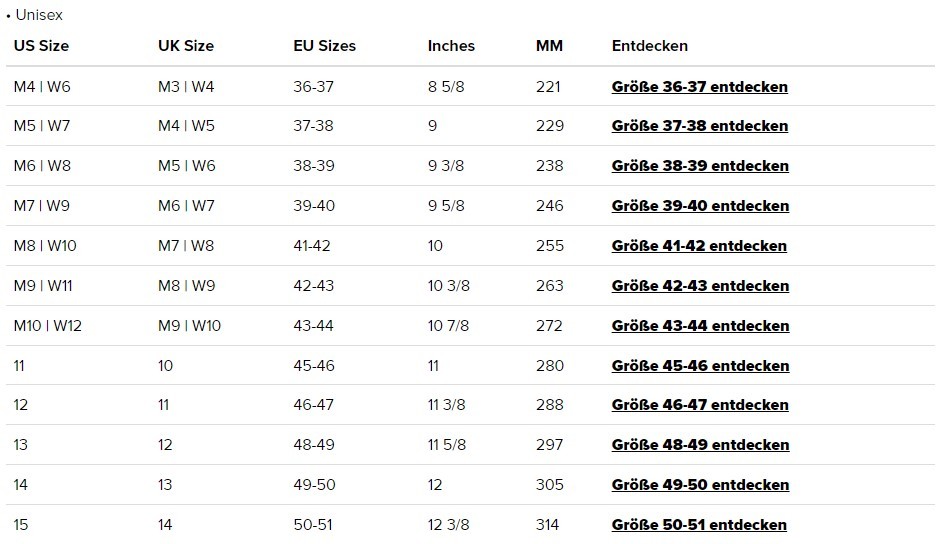 Converse to adidas shoe size best sale